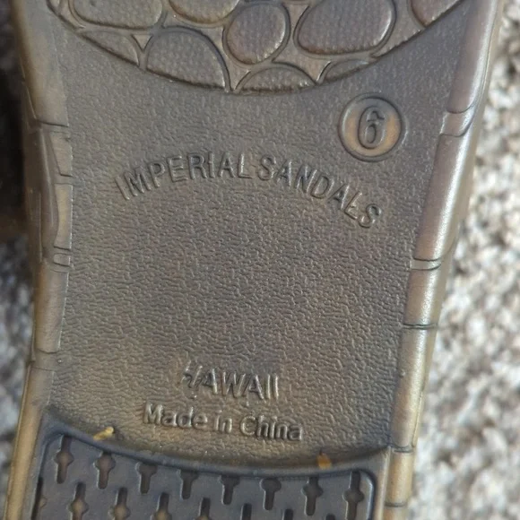 Imperial Sandals Hawaii Casual Vacation Slide On Sandals‎ Size Women's 6 - Picture 4 of 4